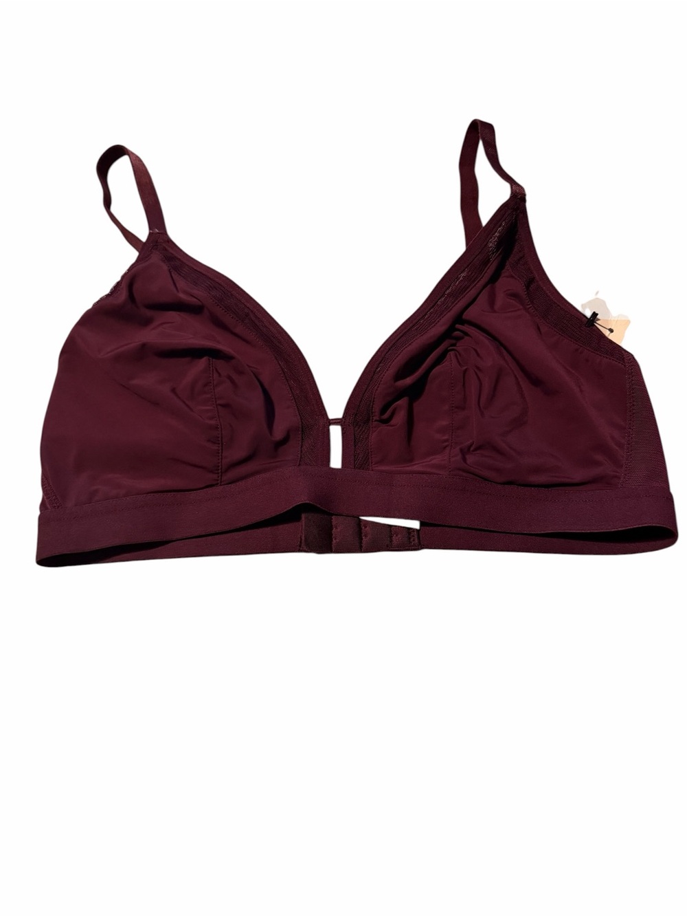 Lively Deep Burgundy Wireless Triangle Bralette